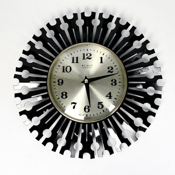 Image 1 of Horloge murale vintage par Weimar, Allemagne 1970