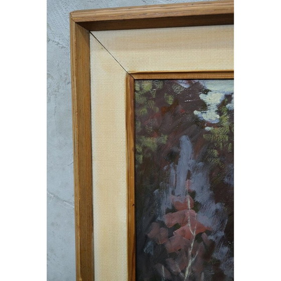 Image 1 of Huile sur panneau de Nils Marcus, Suède 1950