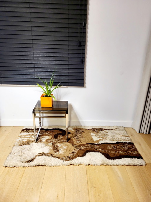 Tapis vintage, Desso, Taille 70 X 140 cm, Design 1970s