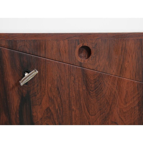 Image 1 of Bar roulant scandinave vintage en bois de rose par Lief Alring pour Cf Christiansen