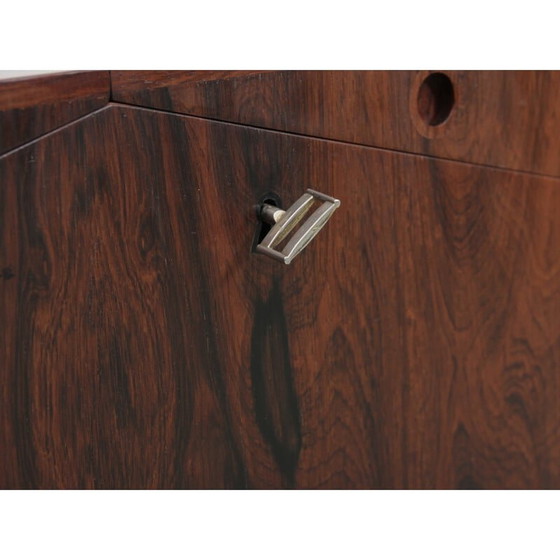 Image 1 of Bar roulant scandinave vintage en bois de rose par Lief Alring pour Cf Christiansen