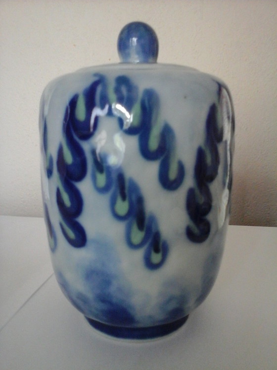 Image 1 of Vase Art Déco En Porcelaine De Limoges Par Camille Tharaud 15Cm 