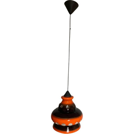 Image 1 of Lampe suspendue vintage en céramique, 1970