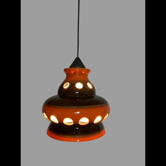 Image 1 of Lampe suspendue vintage en céramique, 1970