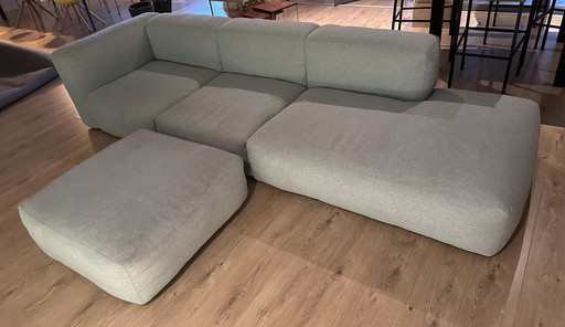 Hay Mags Soft Sofa With Footstool (Canapé souple avec pouf)