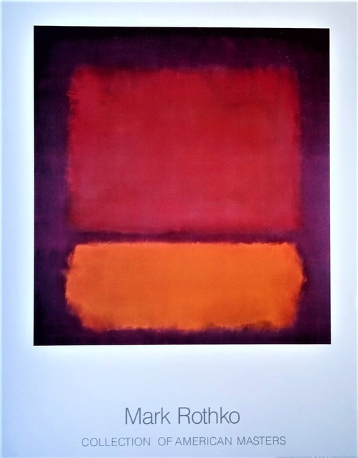 Mark Rothko -----Red And Orange From 1984