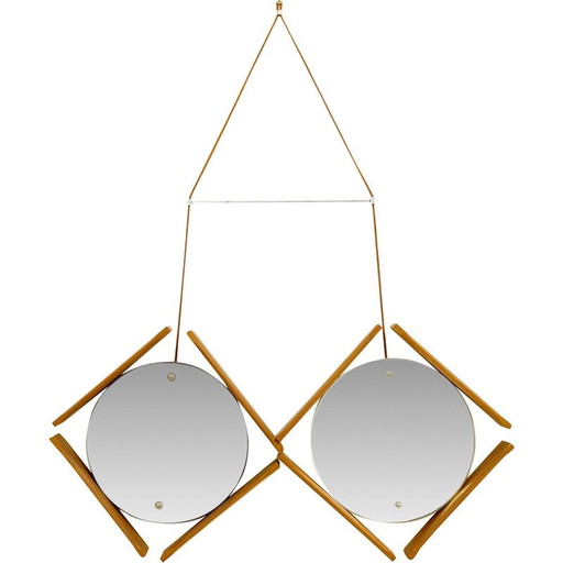 Miroirs doubles vintage, Italie 1960