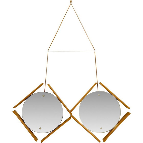 Image 1 of Miroirs doubles vintage, Italie 1960