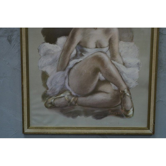 Image 1 of Aquarelle et pastel sur papier de Knud Hougart, années 1930