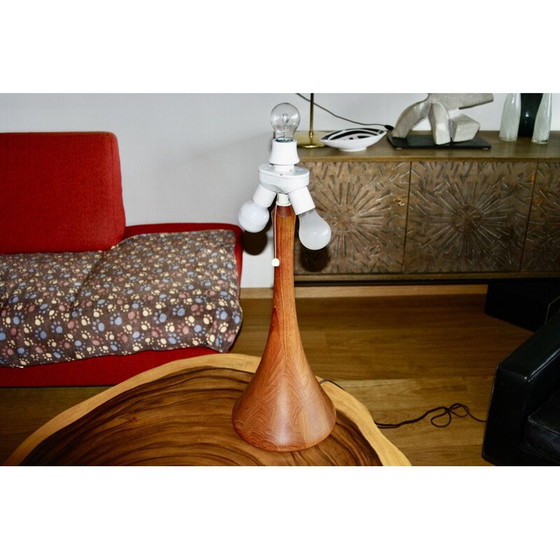 Image 1 of Lampe vintage en teck par Fog & Morup, Danemark années 1960