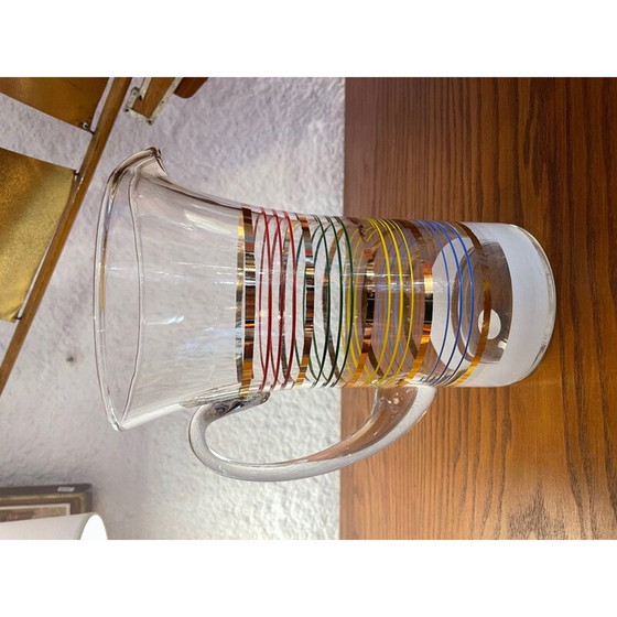 Image 1 of Pichet en verre vintage, 1950
