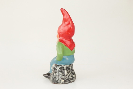 Image 1 of Ddr Nain de jardin Assis avec pipe, Griebel