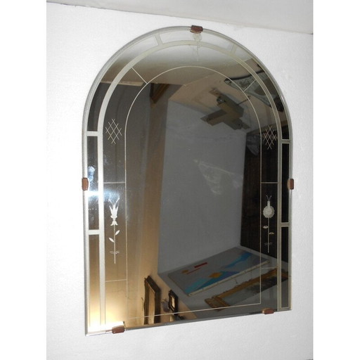 Miroir italien vintage par Luigi Fontana - années 1920