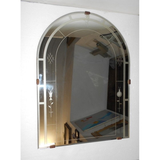 Image 1 of Miroir italien vintage par Luigi Fontana - années 1920
