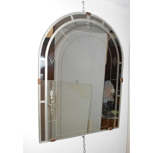 Miroir italien vintage par Luigi Fontana - années 1920