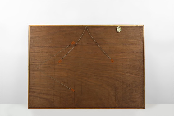 Image 1 of Grand miroir doré, Belgique, années 1950