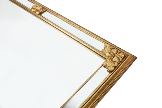 Image 1 of Grand miroir doré, Belgique, années 1950