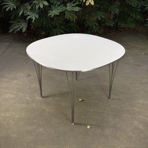 Table de salle à manger Fritz Hansen, Piet Hein, Bruno Mathsson et Arne Jacobsen, Danemark 1968