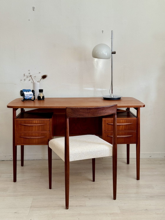 Image 1 of Bureau vintage en teck Gunnar Nielsen Tibergaard