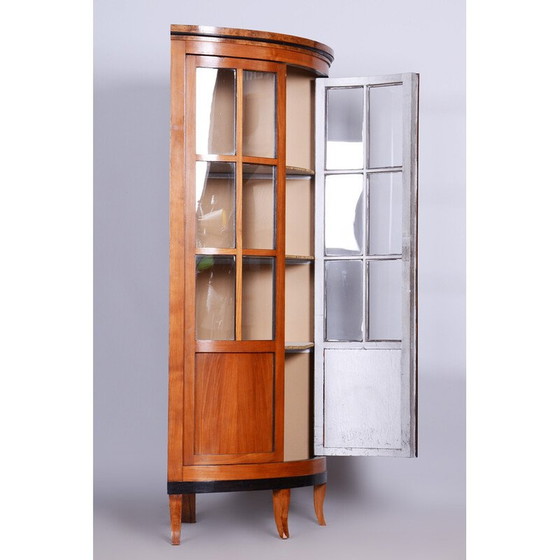 Image 1 of Vitrine d'angle Biedermeier en cerisier, Tchécoslovaquie, années 1840