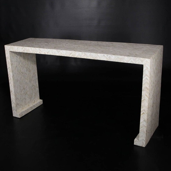 Image 1 of Console vintage en marqueterie d'os