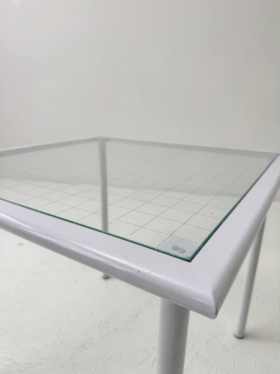 Image 1 of Table de bistrot Fly Line blanche 1970Er