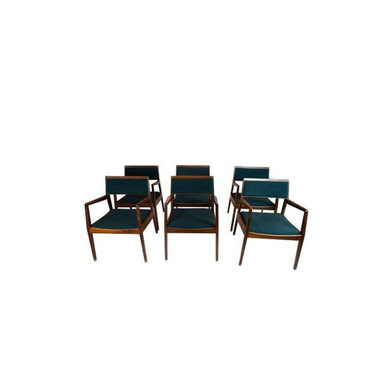 Image 1 of Ensemble de 6 fauteuils vintage en bois de rose, Danemark 1960
