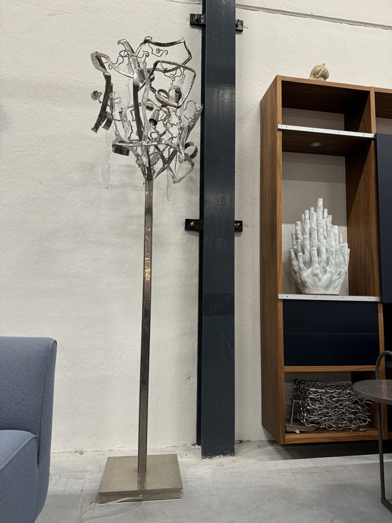 Image 1 of Brand Van Egmond Delphinium Floor Lamp Nickel