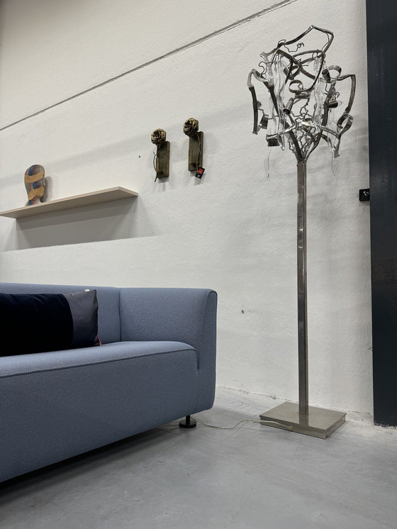 Image 1 of Brand Van Egmond Delphinium Floor Lamp Nickel