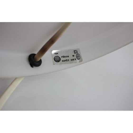 Image 1 of Lampe de table vintage en verre par Lighting glass Valasské Meziříčí, Tchécoslovaquie 1970