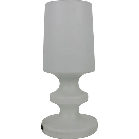 Image 1 of Lampe de table vintage en verre par Lighting glass Valasské Meziříčí, Tchécoslovaquie 1970