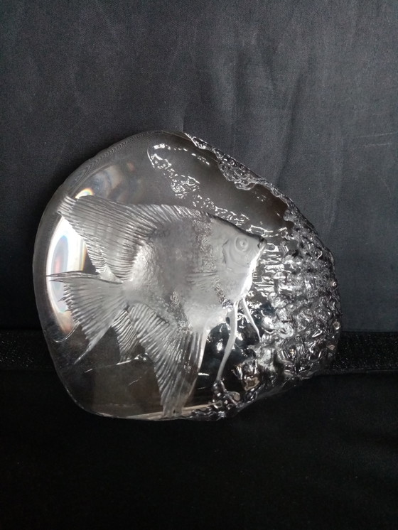 Image 1 of Pièce Déco Cristal Suédoise Design by Mats Jonasson 70s