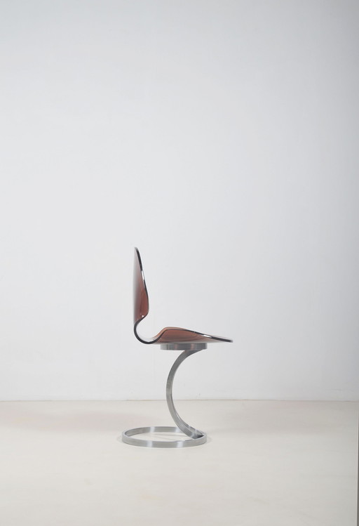 Chaise design française de la Maison Rinck, 1970