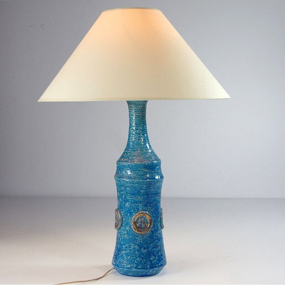 Image 1 of Lampe de table vintage en céramique par Aldo Londi pour Bitossi, 1960s