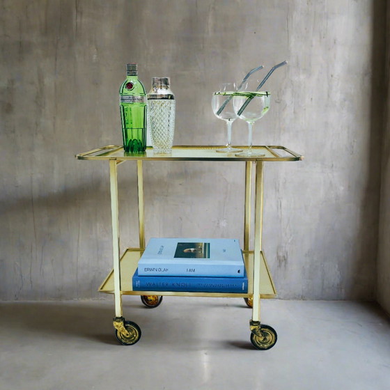 Image 1 of Chariot de service Mid Century Chariot de bar Chariot de bar