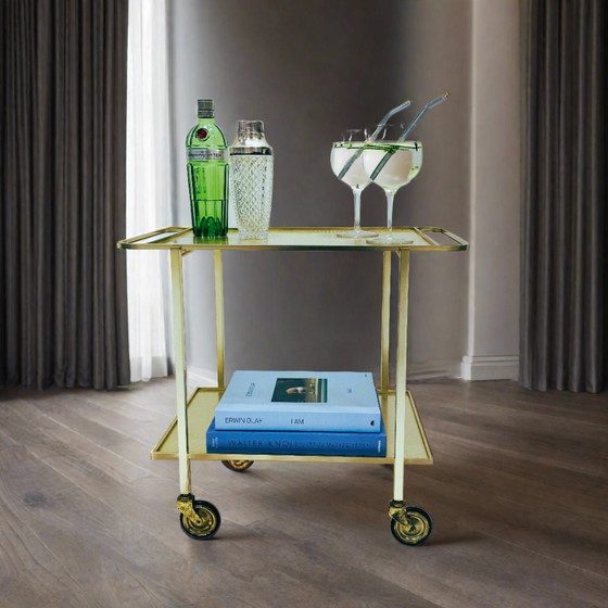 Image 1 of Chariot de service Mid Century Chariot de bar Chariot de bar