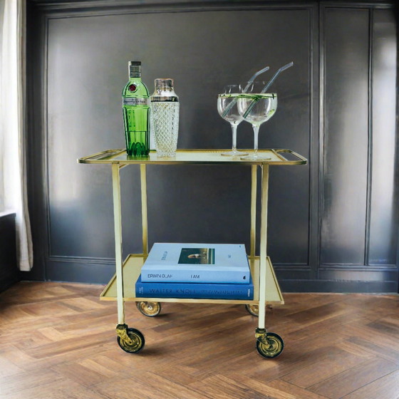 Image 1 of Chariot de service Mid Century Chariot de bar Chariot de bar