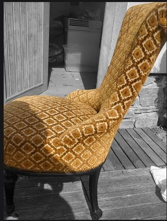 Image 1 of Chaise/ fauteuil ancien