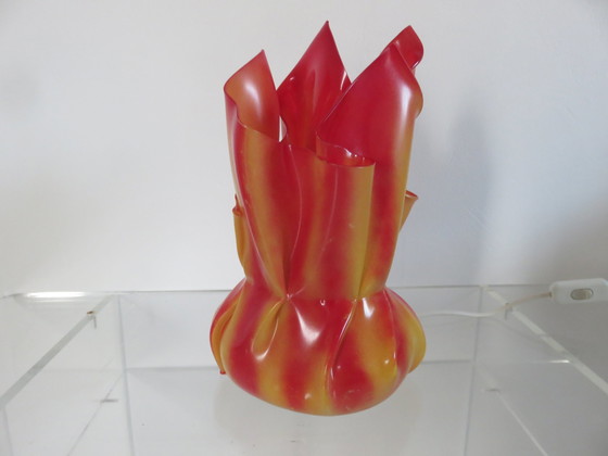 Image 1 of Lampe Aumônière, Drapée En Polycarbonate "Les Exclarares", 1980