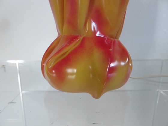 Image 1 of Lampe Aumônière, Drapée En Polycarbonate "Les Exclarares", 1980