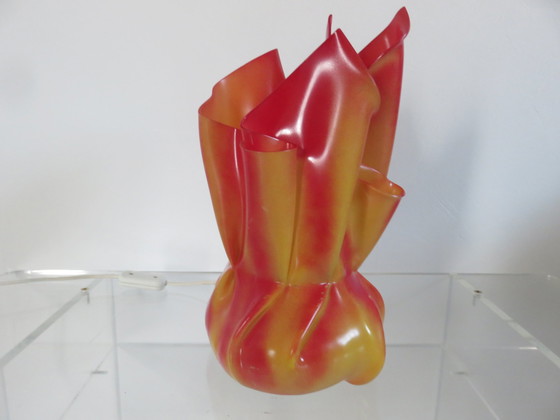 Image 1 of Lampe Aumônière, Drapée En Polycarbonate "Les Exclarares", 1980