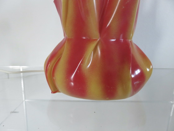 Image 1 of Lampe Aumônière, Drapée En Polycarbonate "Les Exclarares", 1980