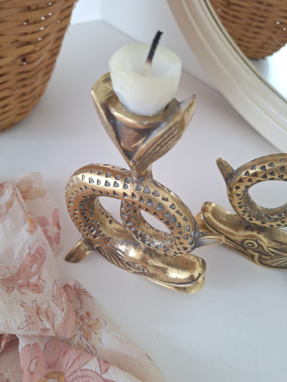 Image 1 of Bougeoir En Bronze Vintage