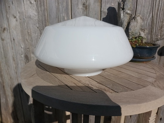 Image 1 of Lampe suspendue opaline Art Déco de Semlite