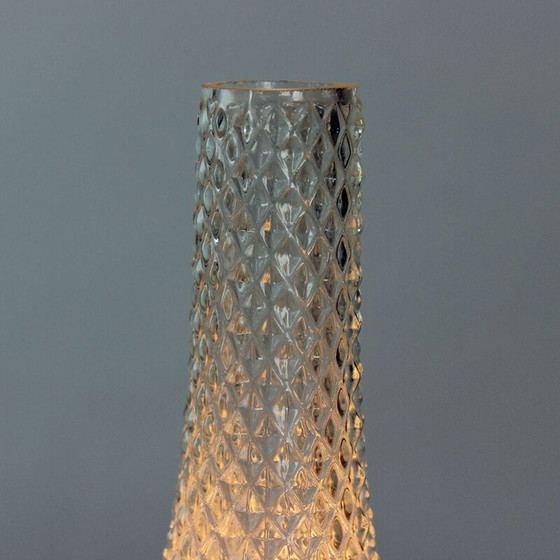 Image 1 of Lampe de table vintage en laiton et verre, Tchécoslovaquie, années 1960