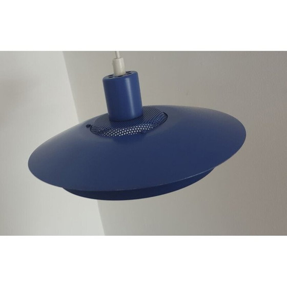 Image 1 of Plafonnier vintage bleu danois