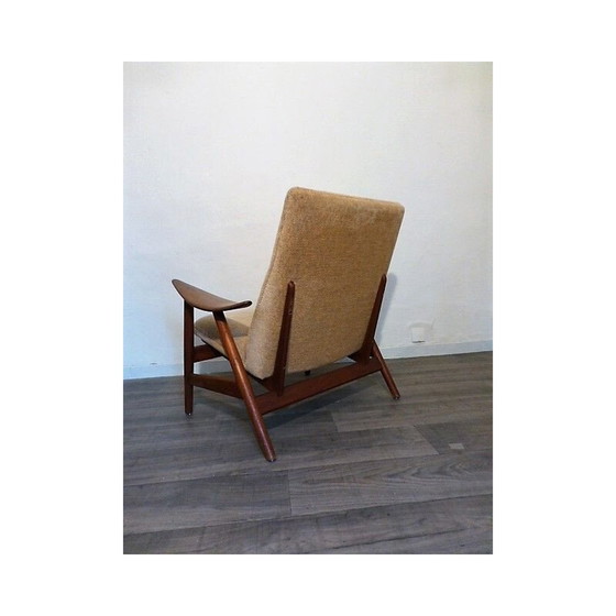 Image 1 of Fauteuil vintage scandinave en teck massif Danemark années 50