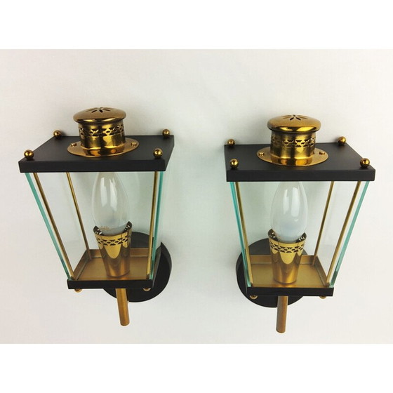 Image 1 of Paire d'appliques vintage de Pietro Chiesa pour Fontana Arte, 1960