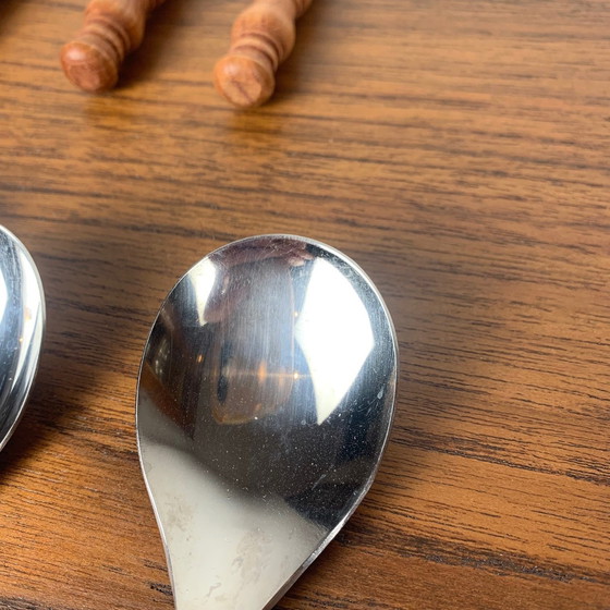 Image 1 of Set de couverts en bois pour 6 personnes, Allemagne, 1970