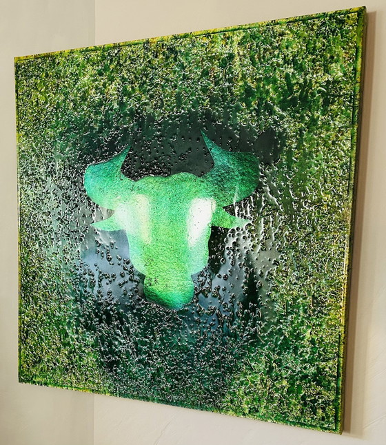 Image 1 of Rotan Hunt "Save The Cow" peinture murale